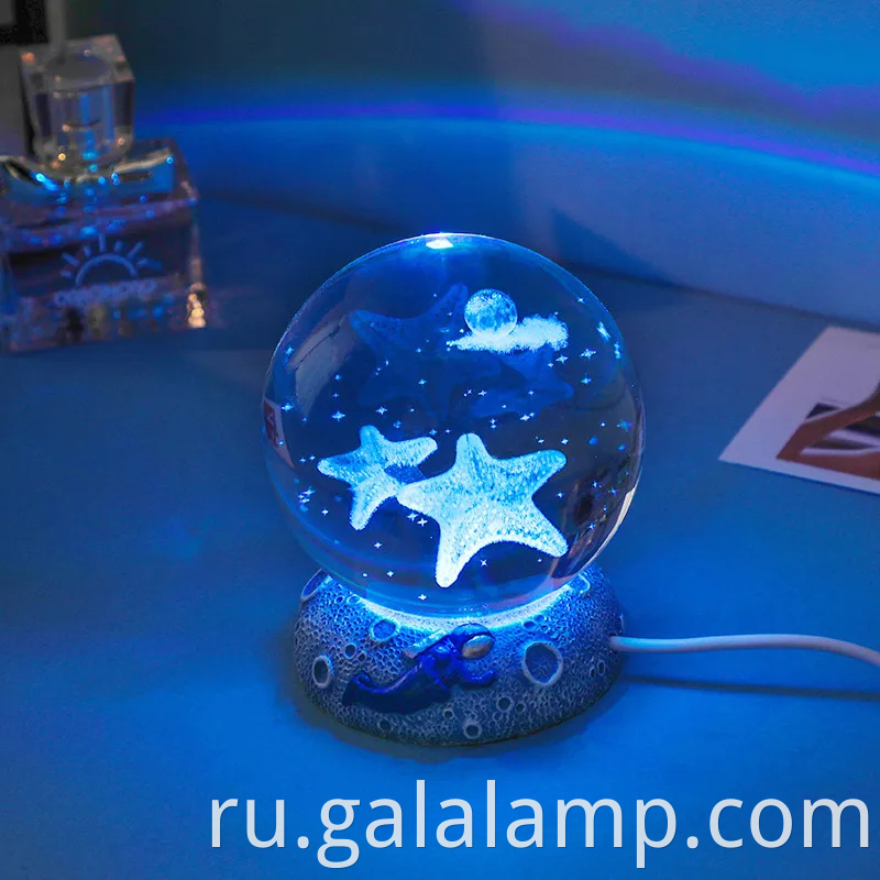 Тяжелый хрустальный мяч ночной свет для домашнего декора